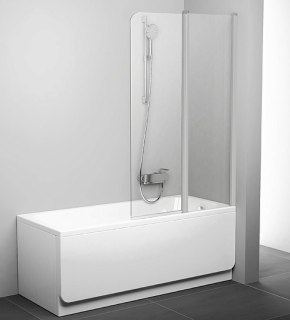 Шторка на ванну Ravak Chrome CVS2-100 R 7QRA0U00Z1 Transparent профиль сатин правый